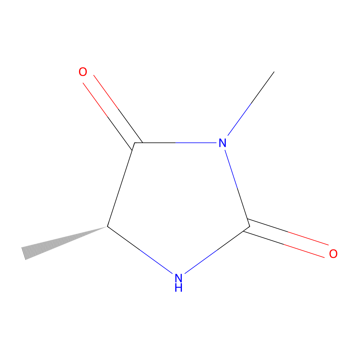 (5R)-3,5-dimethylimidazolidine-2,4-dione molecular structure, CAS 71921-88-5