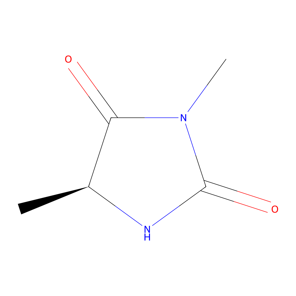 (5S)-3,5-Dimethylimidazolidine-2,4-dione molecular structure, CAS 71921-89-6