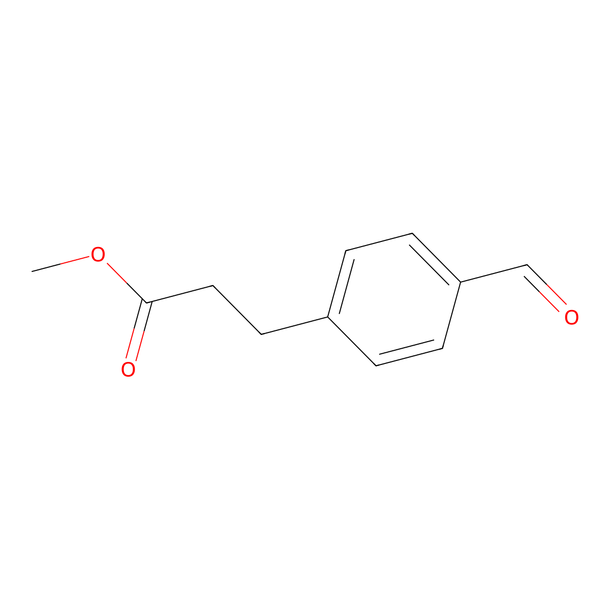 Methyl 3-(4-formylphenyl)propanoate molecular structure, CAS 71924-53-3
