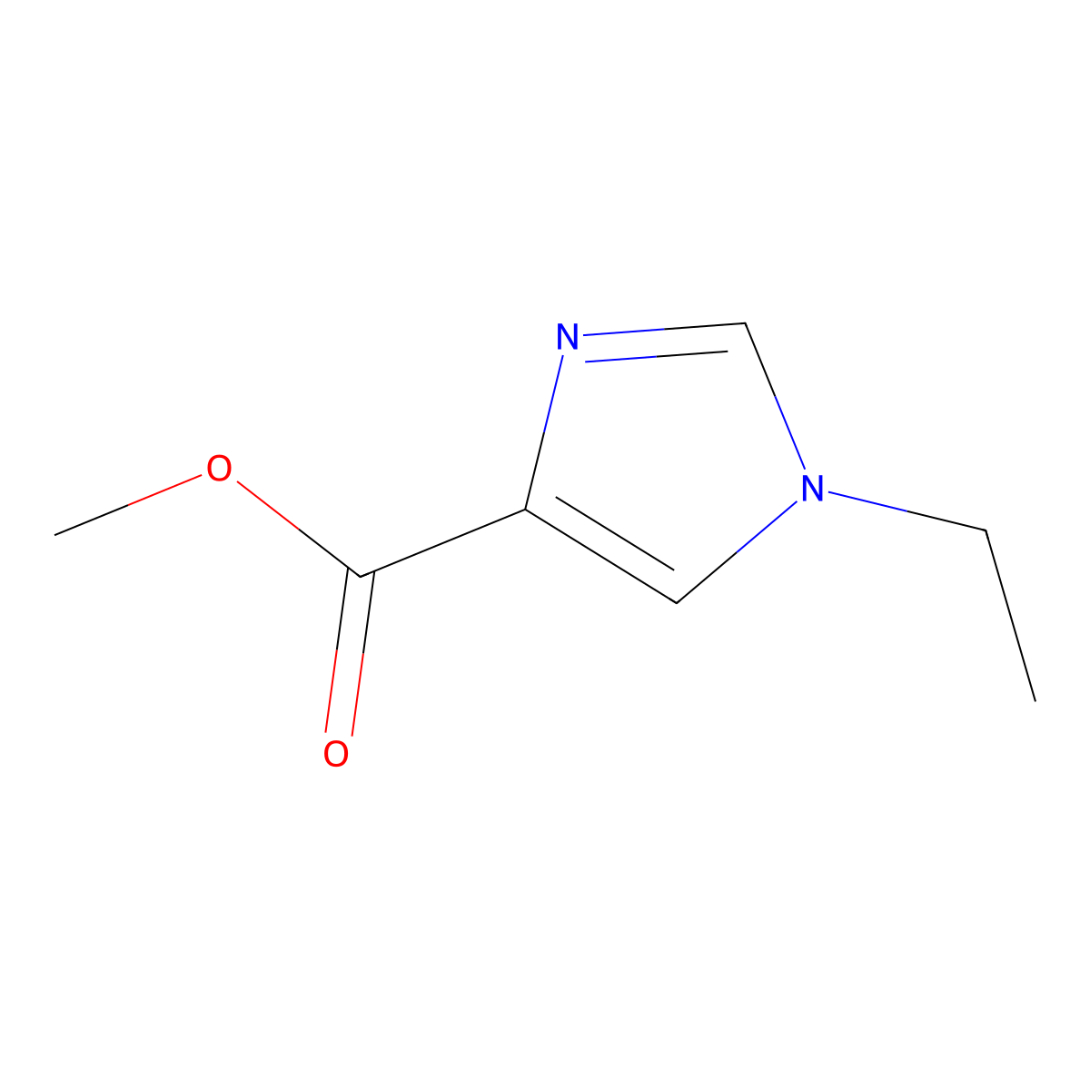methyl 1-ethyl-1H-imidazole-4-carboxylate molecular structure, CAS 71925-06-9