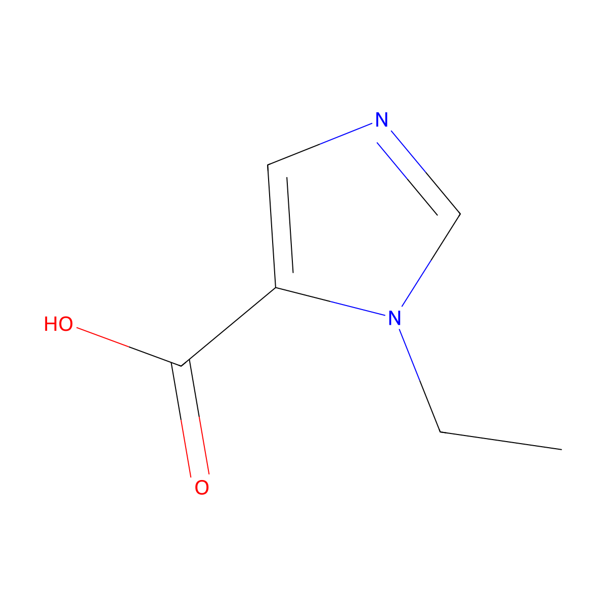 1-Ethyl-1H-imidazole-5-carboxylic acid molecular structure, CAS 71925-11-6
