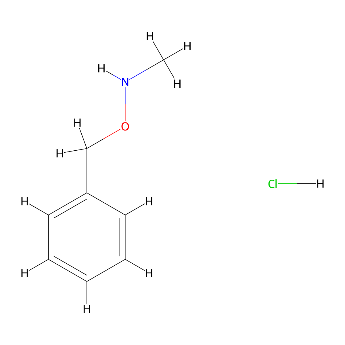 N-(Benzyloxy)methanamine--hydrogen chloride (1/1) molecular structure, CAS 71925-14-9