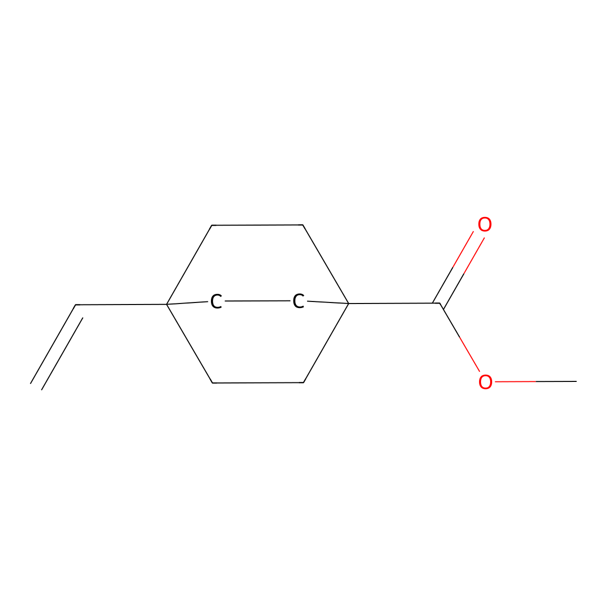 Methyl 4-vinylbicyclo[2.2.2]octane-1-carboxylate molecular structure, CAS 719274-85-8