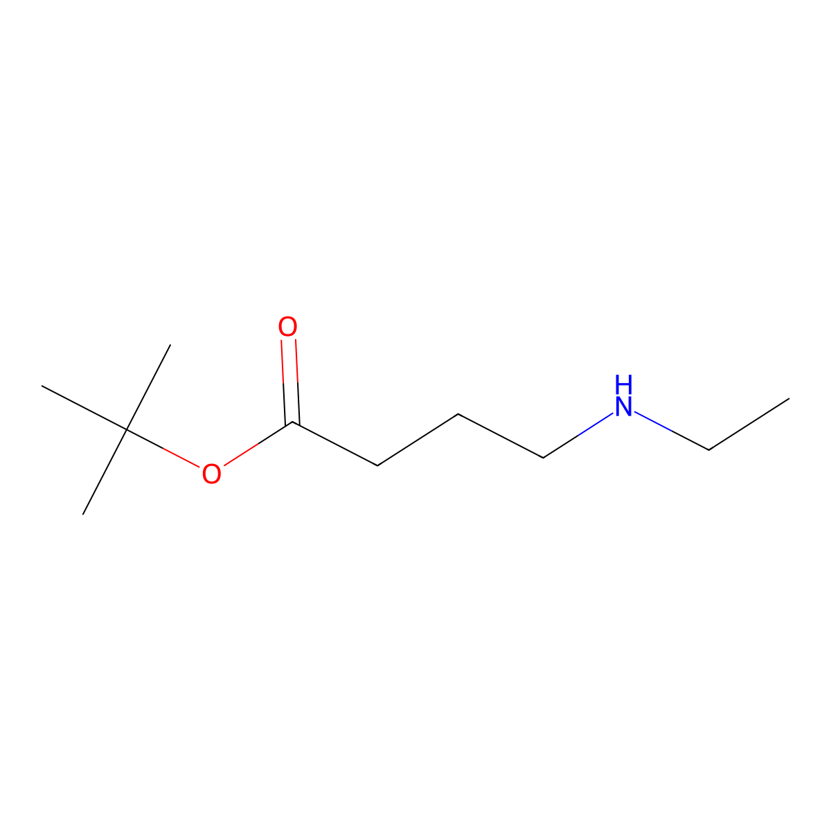 Tert-butyl 4-(ethylamino)butanoate molecular structure, CAS 719297-09-3