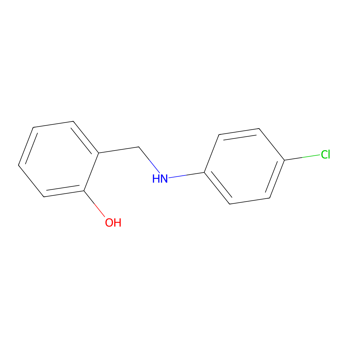 Alpha-(4-chloroanilino)-ortho-cresol molecular structure, CAS 7193-94-4