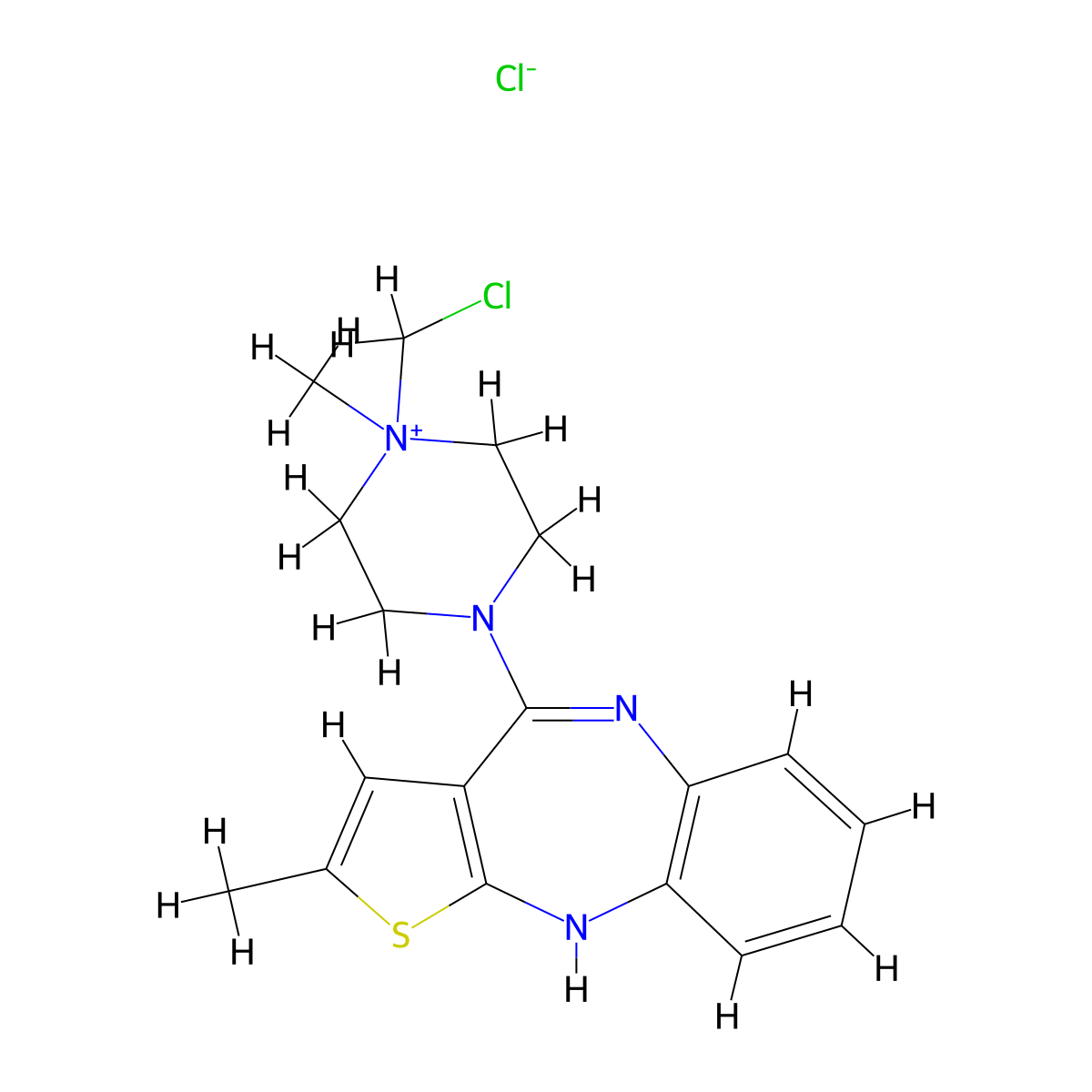 N-Chloromethyl olanzapine chloride molecular structure, CAS 719300-59-1