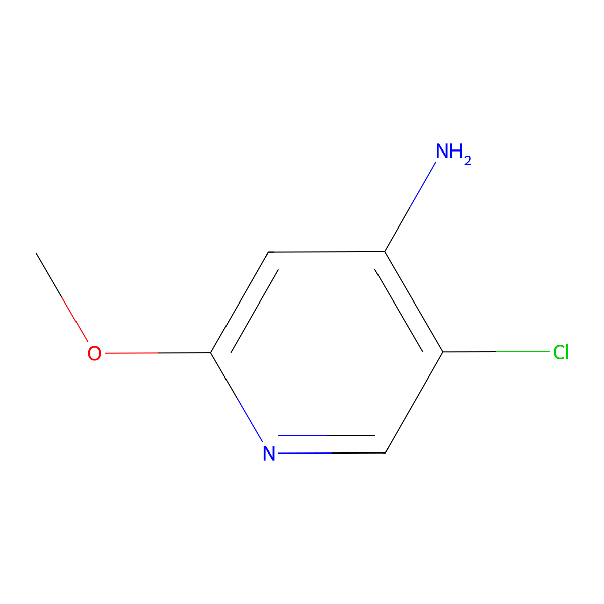 5-Chloro-2-methoxypyridin-4-amine molecular structure, CAS 719305-30-3