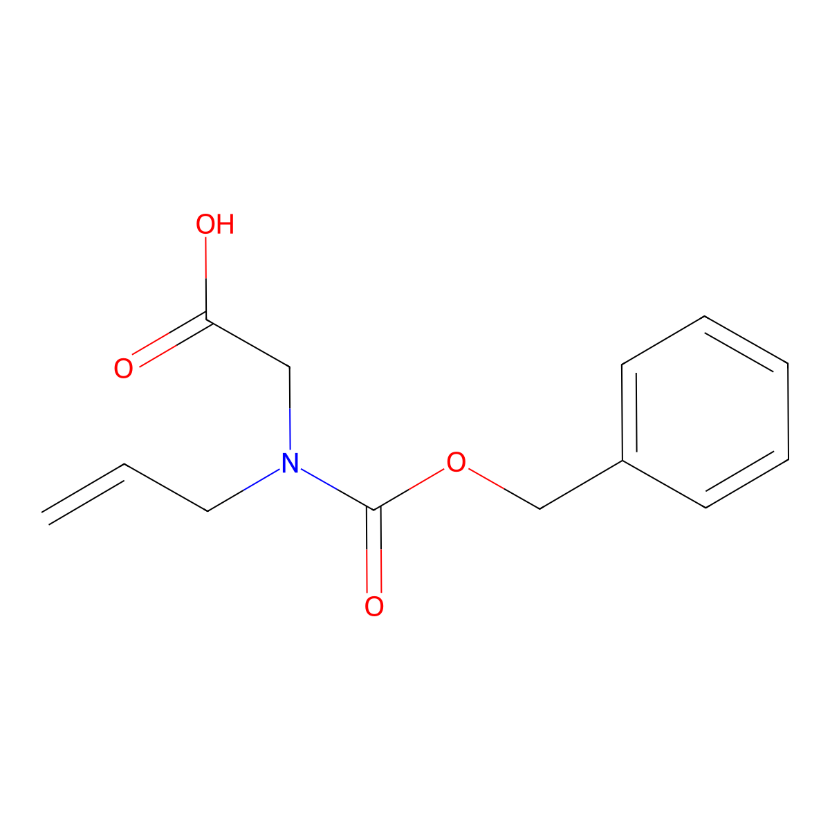 N-Allyl-N-benzyloxycarbonylglycine molecular structure, CAS 71931-22-1