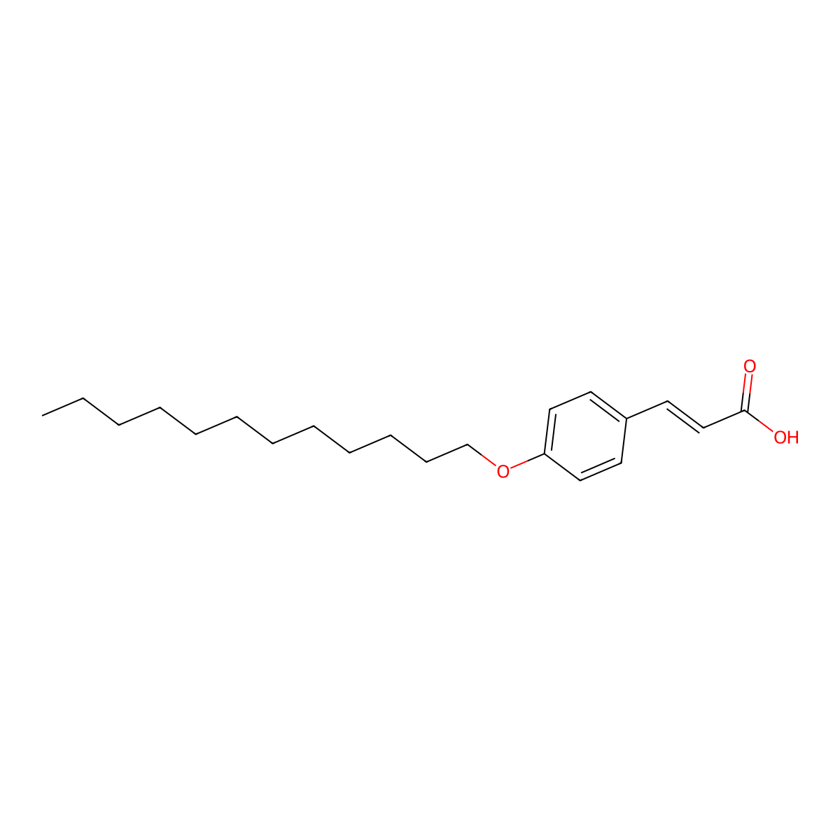 3-[4-(Dodecyloxy)phenyl]prop-2-enoic acid molecular structure, CAS 71931-24-3