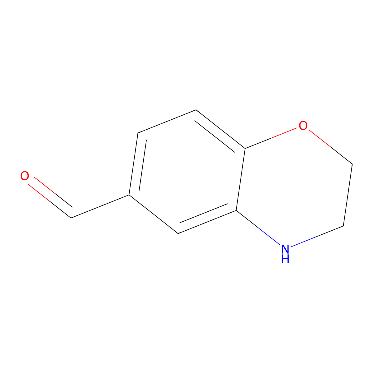 3,4-dihydro-2H-benzo[b][1,4]oxazine-6-carbaldehyde molecular structure, CAS 719310-32-4