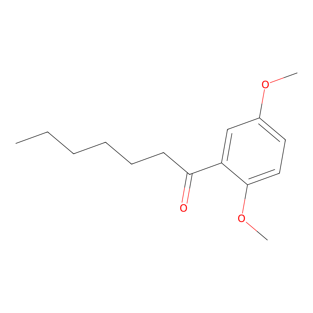 1-(2,5-Dimethoxyphenyl)heptan-1-one molecular structure, CAS 719315-63-6