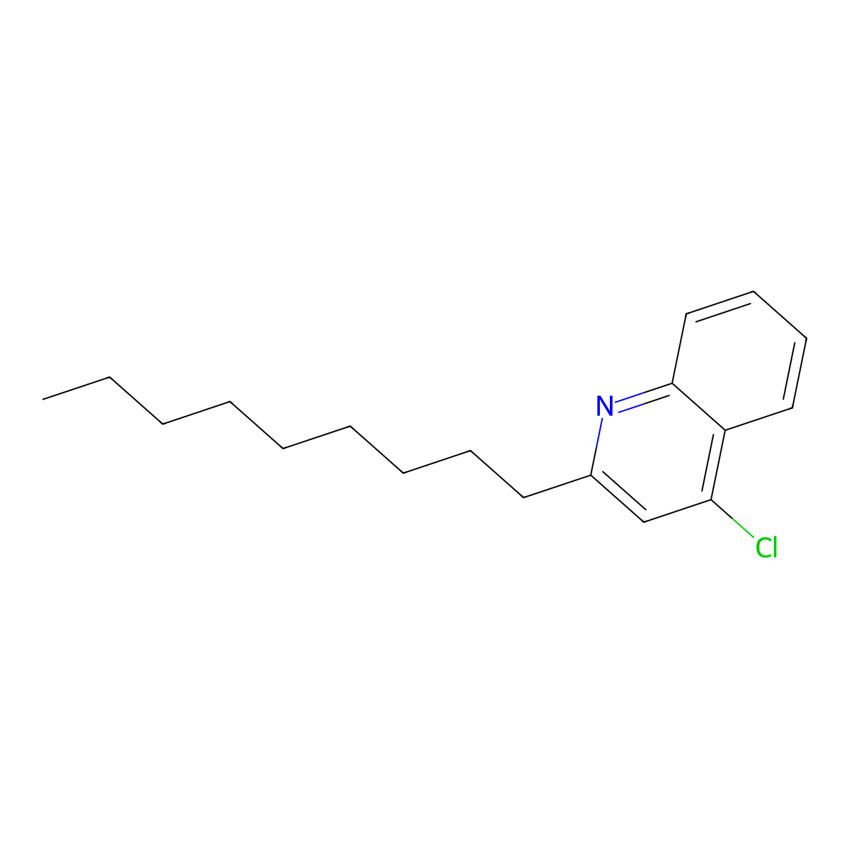 4-Chloro-2-nonylquinoline molecular structure, CAS 71932-13-3