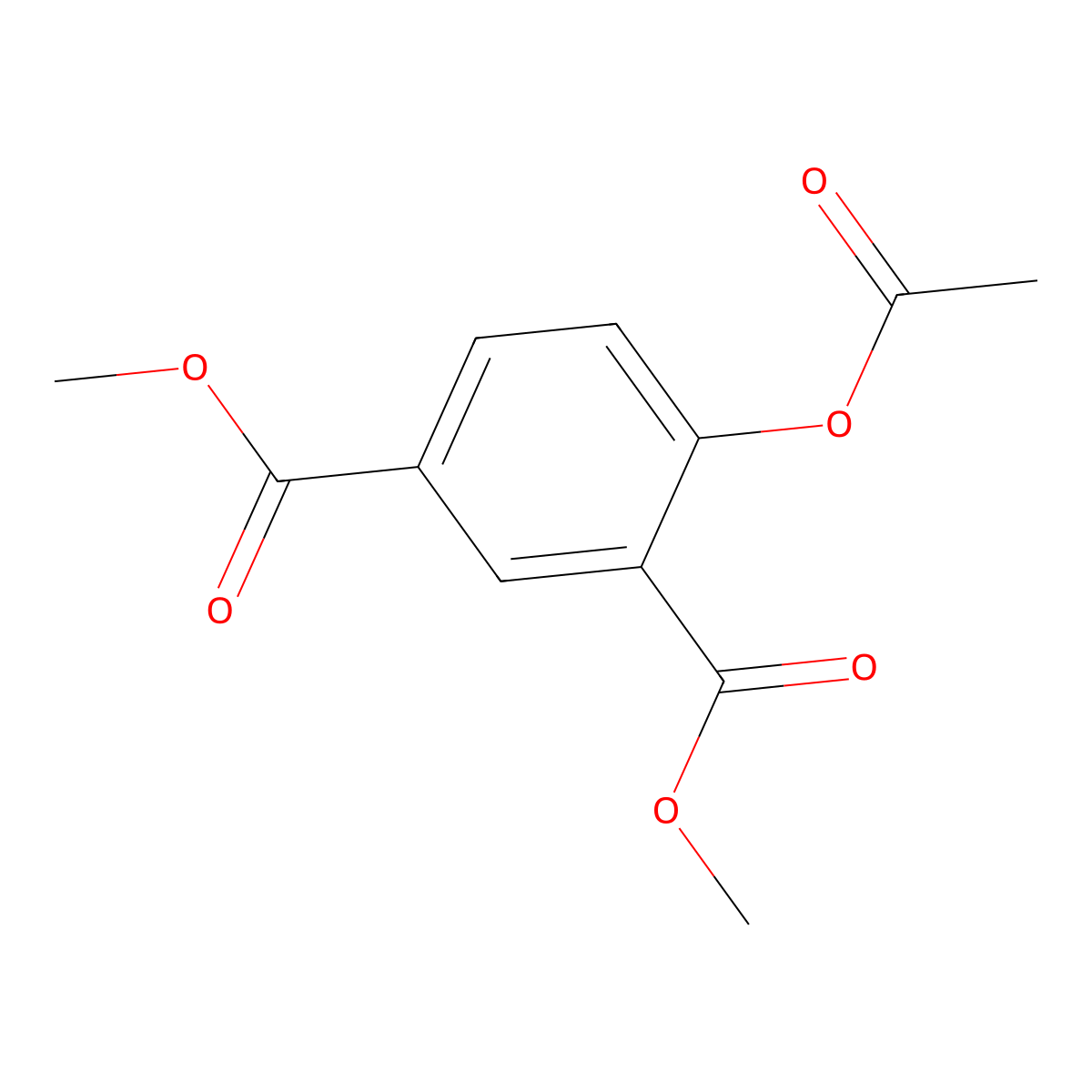 Dimethyl 4-Acetoxyisophthalate molecular structure, CAS 71932-29-1