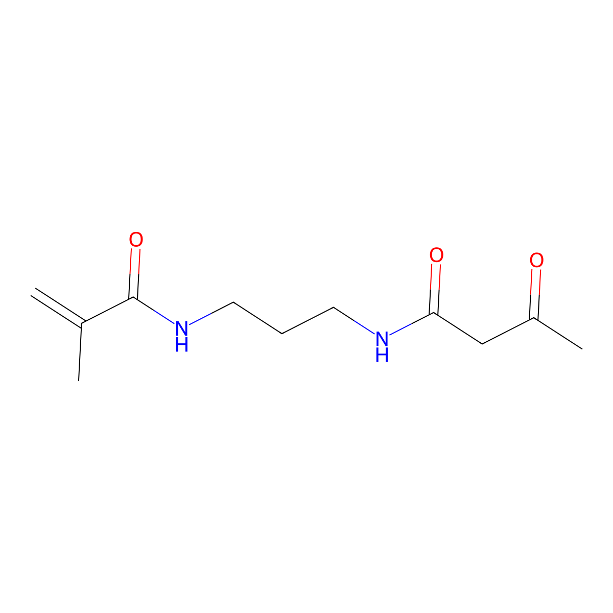 N-(3-Methacrylamidopropyl)-3-oxobutanamide molecular structure, CAS 71938-39-1