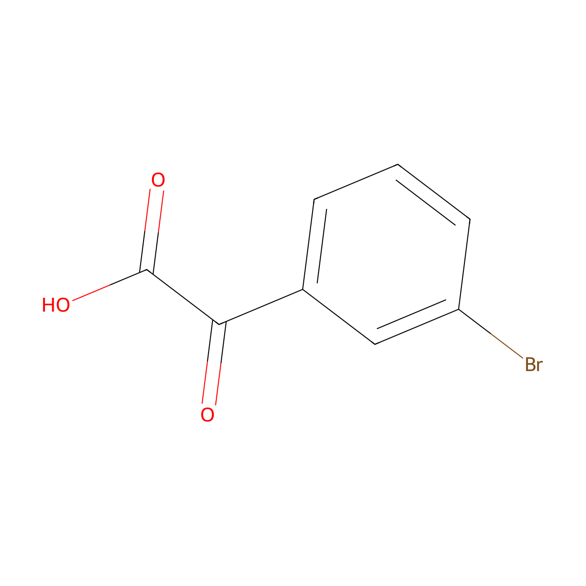 2-(3-Bromophenyl)-2-oxoacetic acid molecular structure, CAS 7194-78-7