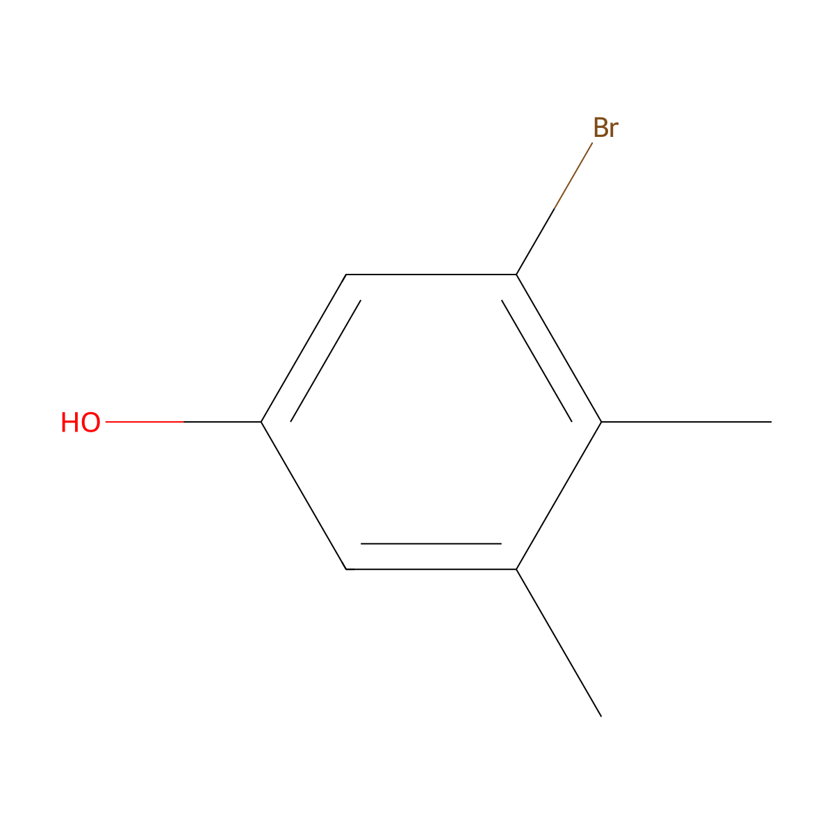 3-Bromo-4,5-dimethylphenol molecular structure, CAS 71942-14-8