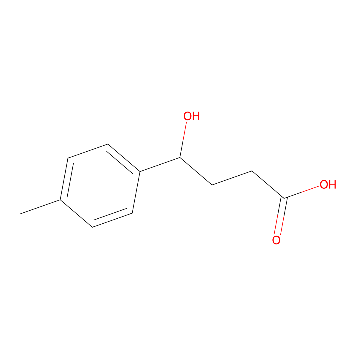 4-Hydroxy-4-p-tolyl-butyric acid molecular structure, CAS 71945-63-6