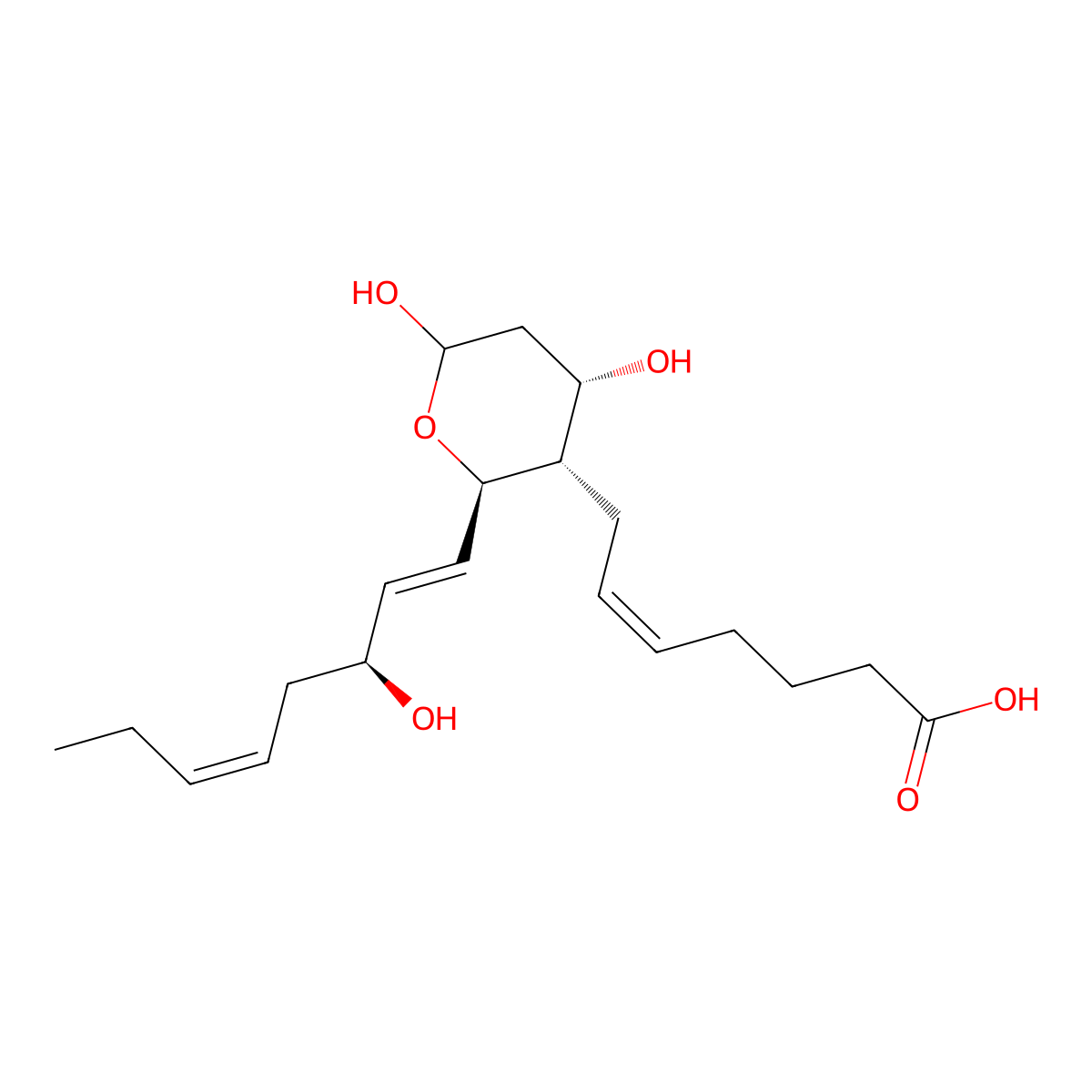 Thromboxane B3 molecular structure, CAS 71953-80-5