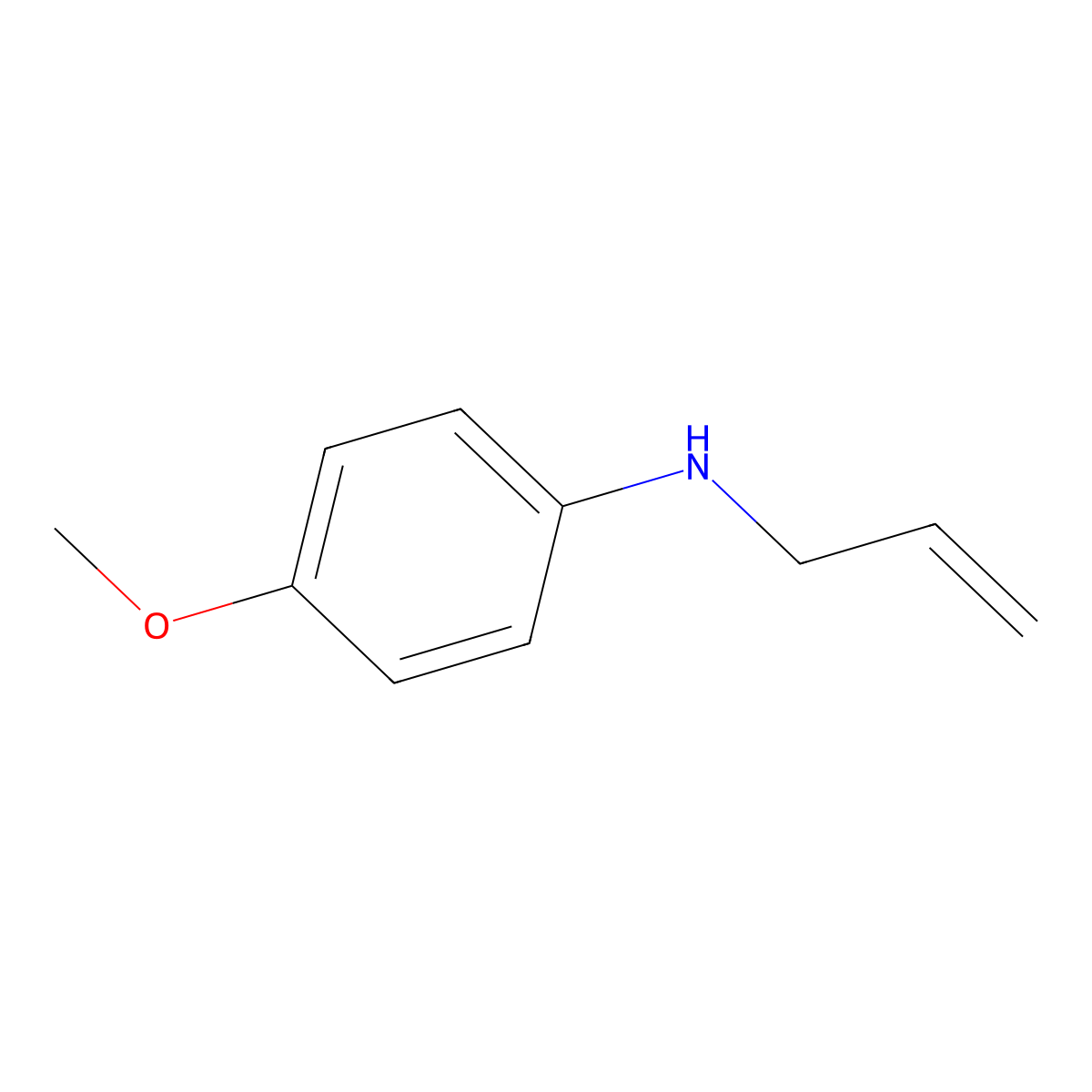 N-Allyl-P-anisidine,tech. molecular structure, CAS 71954-46-6