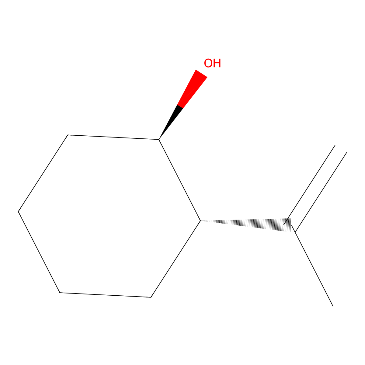 (1R,2S)-2-(prop-1-en-2-yl)cyclohexanol molecular structure, CAS 71955-57-2