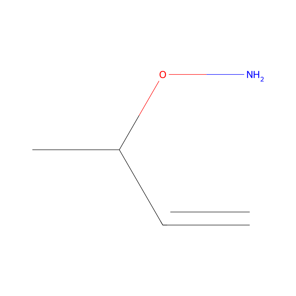 O-But-3-en-2-ylhydroxylamine molecular structure, CAS 71960-87-7