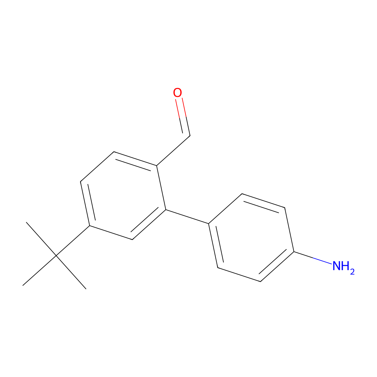 Methanone, (4-aminophenyl)(4-(1,1-dimethylethyl)phenyl)- molecular structure, CAS 71969-35-2