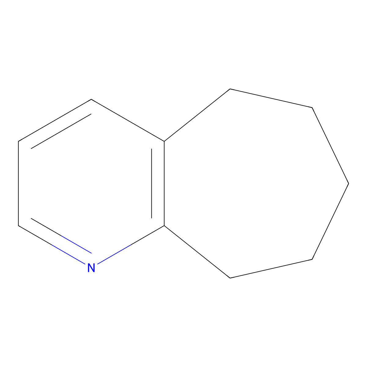 6,7,8,9-Tetrahydro-5H-cyclohepta[b]pyridine molecular structure, CAS 7197-96-8