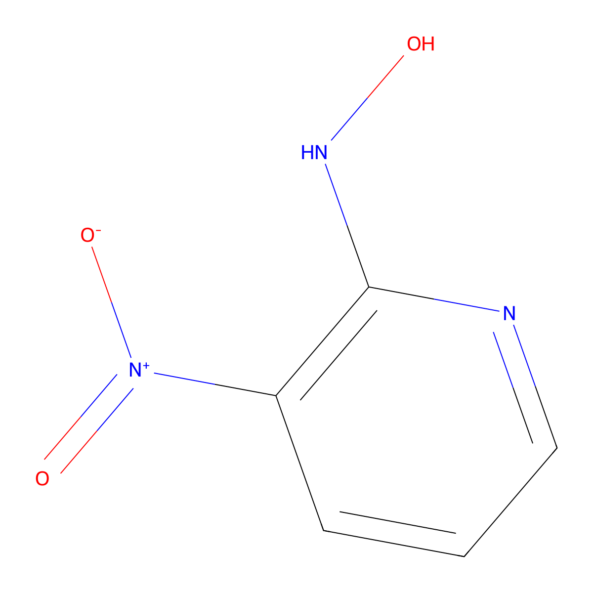 N-(3-nitro-1,2-dihydropyridin-2-ylidene)hydroxylamine molecular structure, CAS 71971-79-4
