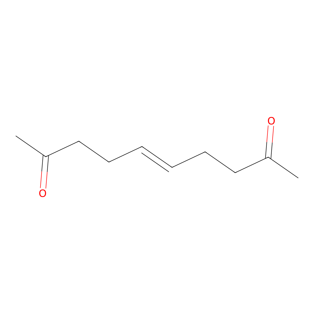 E-Dec-5-ene-2,9-dione molecular structure, CAS 71972-34-4