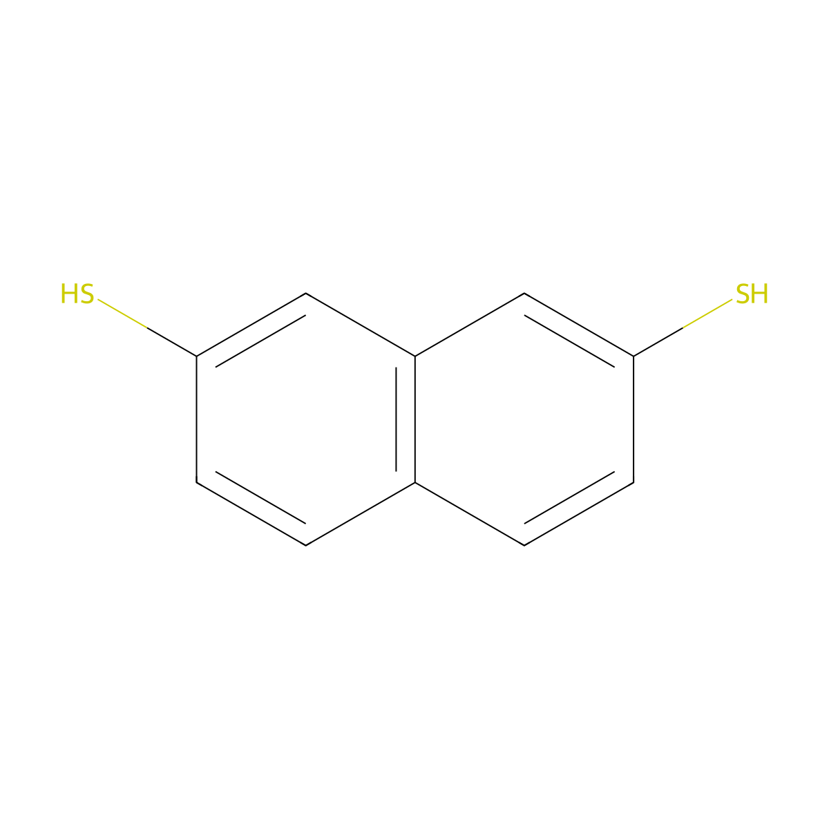 Naphthalene-2,7-dithiol molecular structure, CAS 71977-56-5