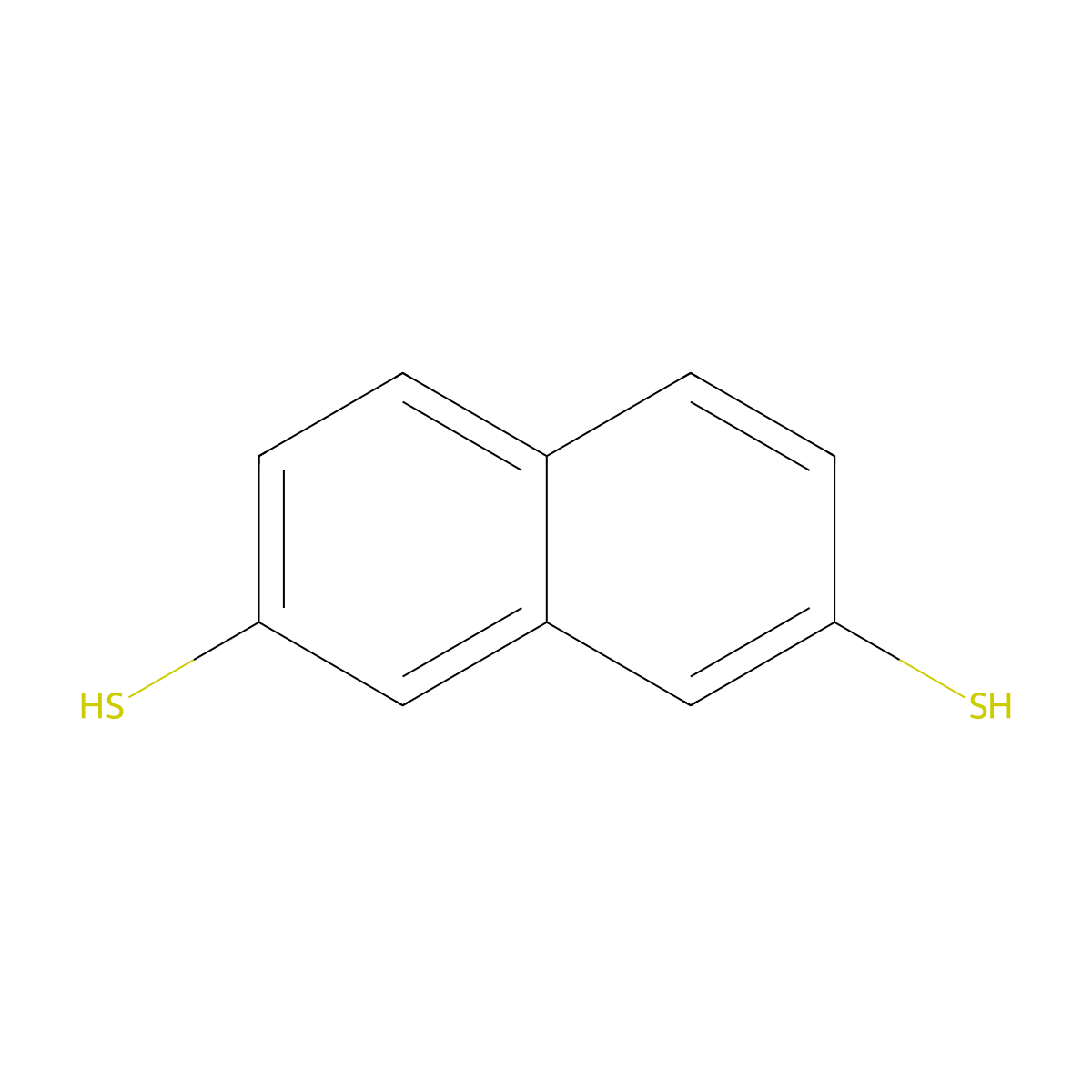 Naphthalene-2,7-dithiol molecular structure, CAS 71977-56-5