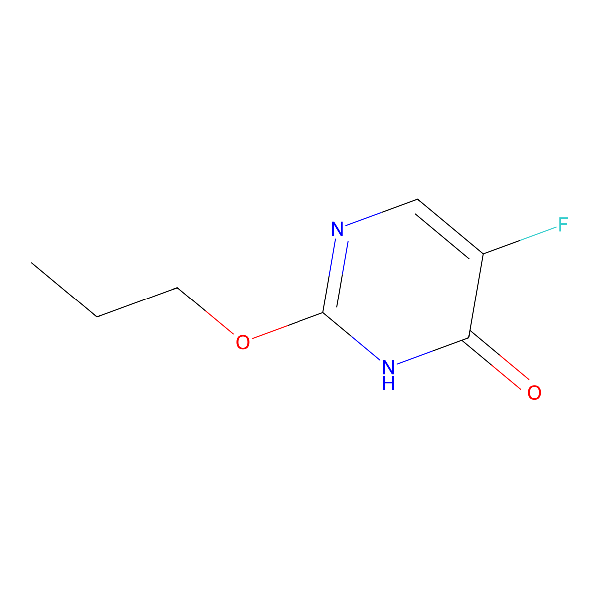 5-Fluoro-2-propoxypyrimidin-4(3H)-one molecular structure, CAS 71978-16-0