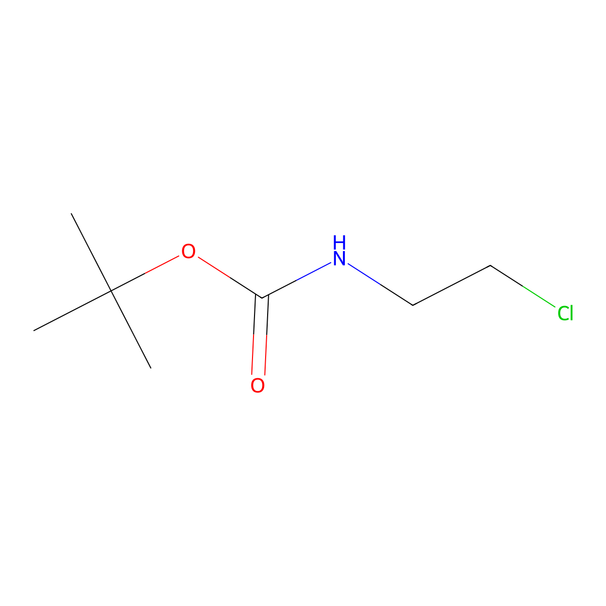 N-Boc-2-chloroethylamine molecular structure, CAS 71999-74-1