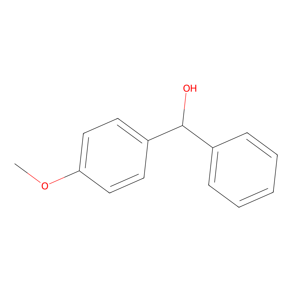 4-Methoxybenzhydryl alcohol molecular structure, CAS 720-44-5