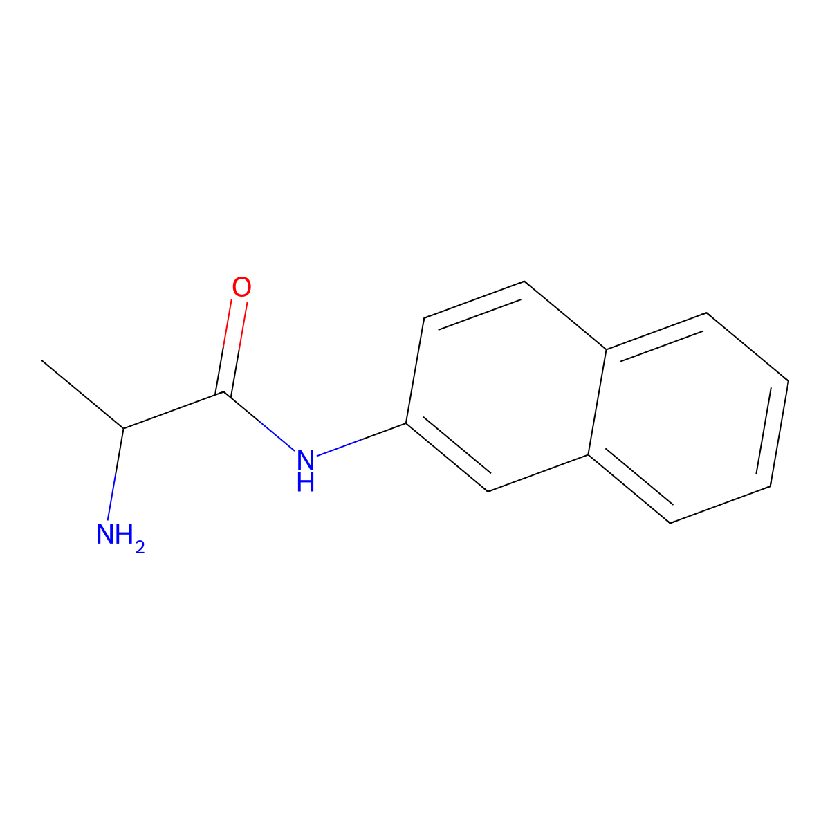 L-Alanine 2-naphthylamide molecular structure, CAS 720-82-1