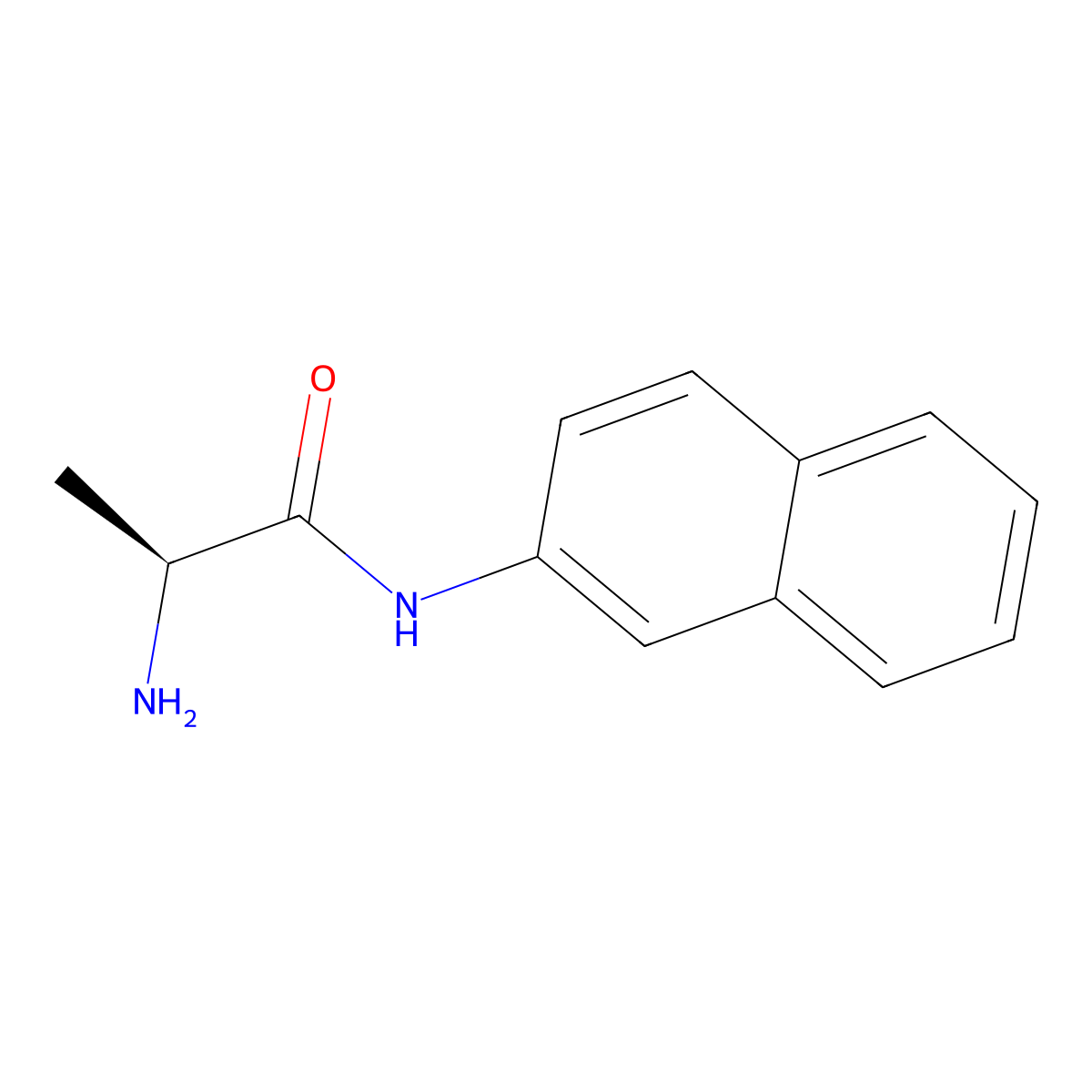 L-Alanine 2-naphthylamide molecular structure, CAS 720-82-1