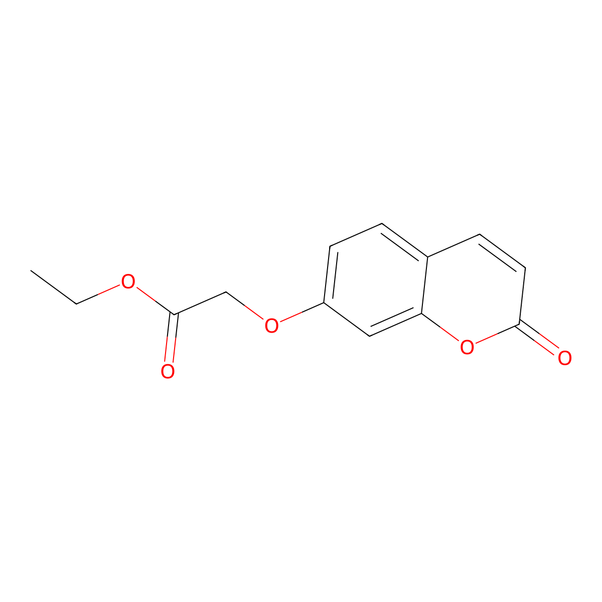 Ethyl 2-(2-oxo-2H-chromen-7-yloxy)acetate molecular structure, CAS 72000-18-1