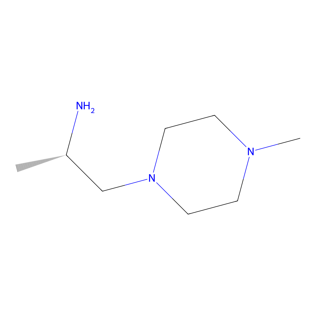 (2S)-1-(4-Methylpiperazin-1-yl)propan-2-amine molecular structure, CAS 720001-88-7