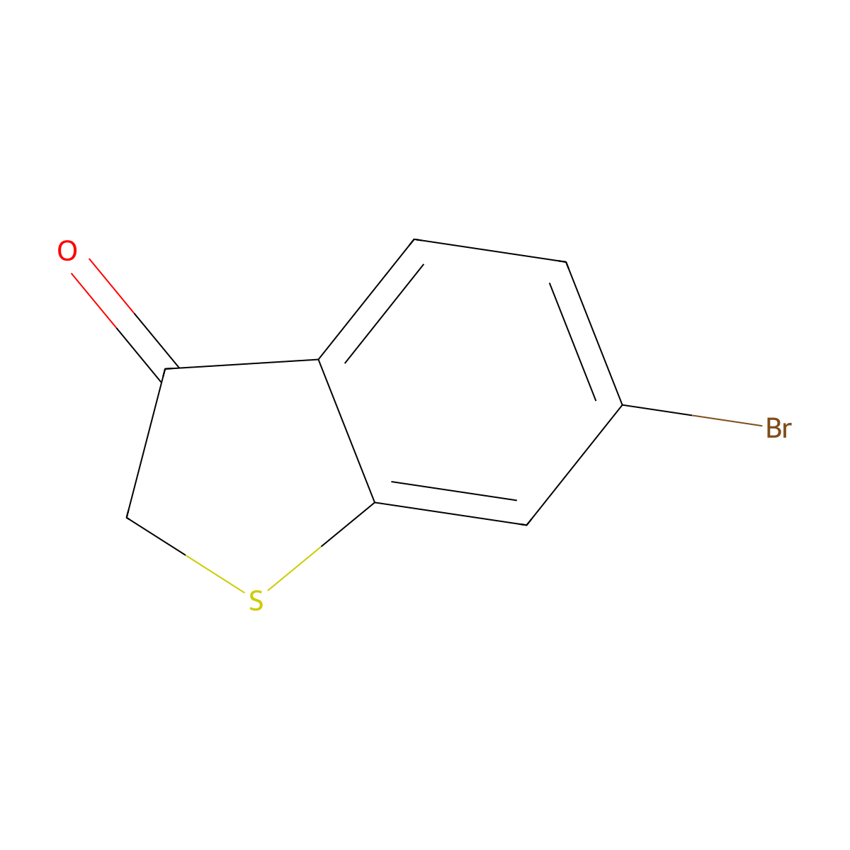 6-bromobenzo[b]thiophen-3(2H)-one molecular structure, CAS 72002-04-1