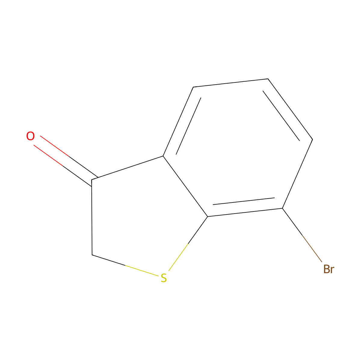 Benzo[b]thiophen-3(2H)-one, 7-bromo- molecular structure, CAS 72002-05-2