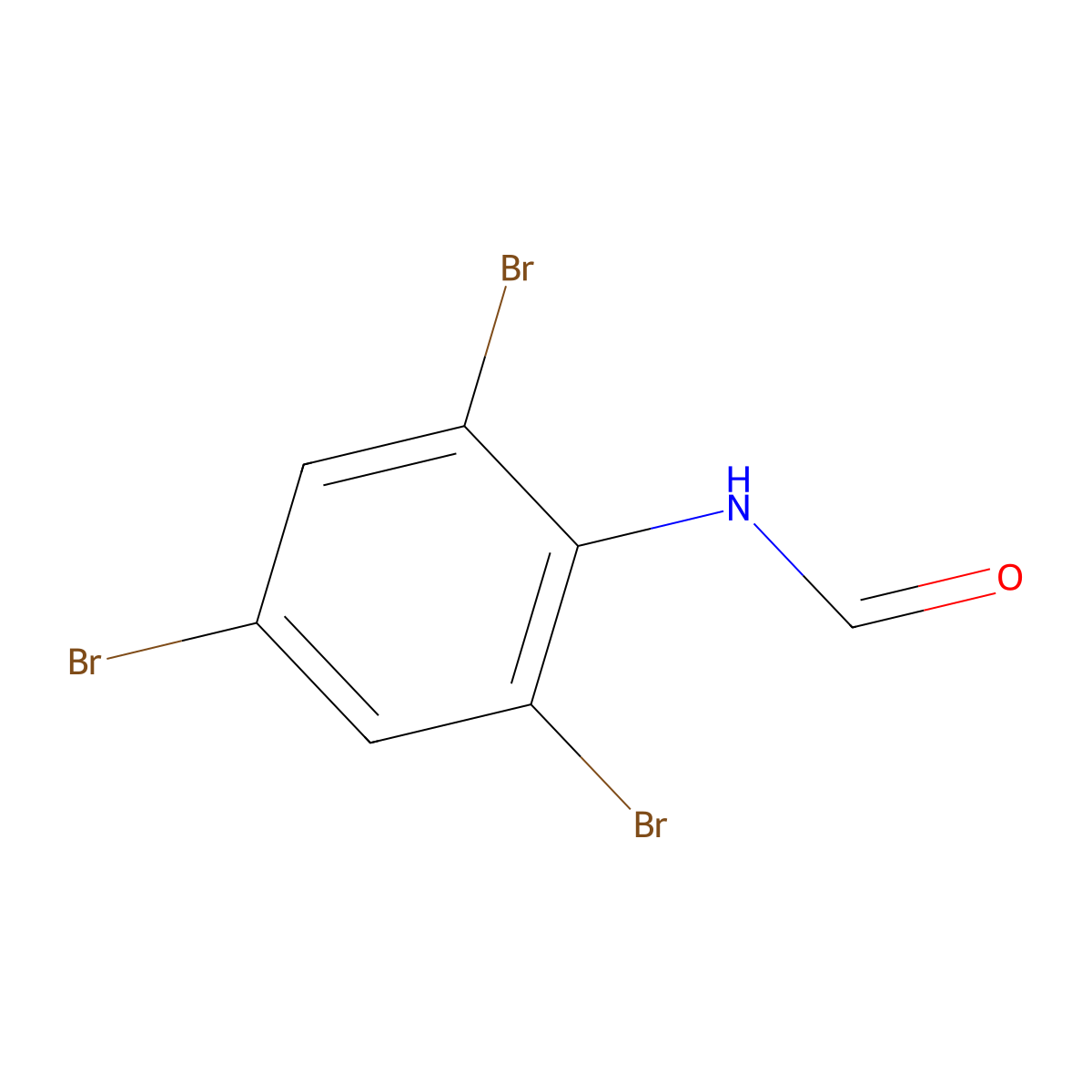 N-(2,4,6-Tribromophenyl)formamide molecular structure, CAS 72002-23-4