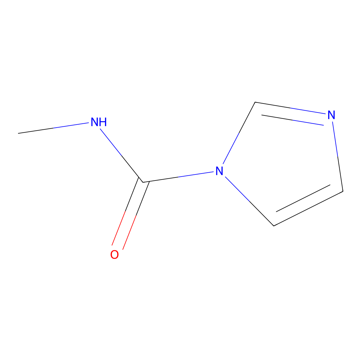 N-methyl-1H-imidazole-1-carboxamide molecular structure, CAS 72002-25-6