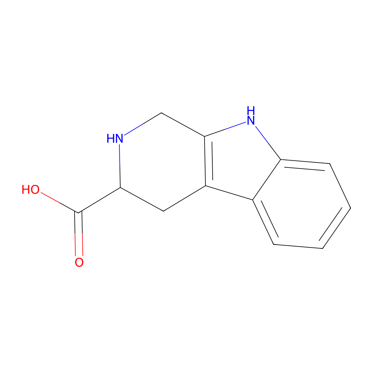 D-1,2,3,4-Tetrahydronorharman-3-carboxylic acid molecular structure, CAS 72002-54-1