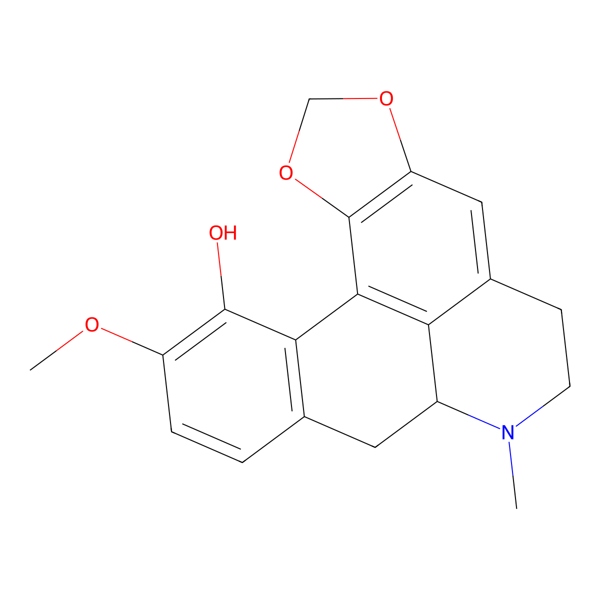 d-Bulbocapnine molecular structure, CAS 72002-80-3