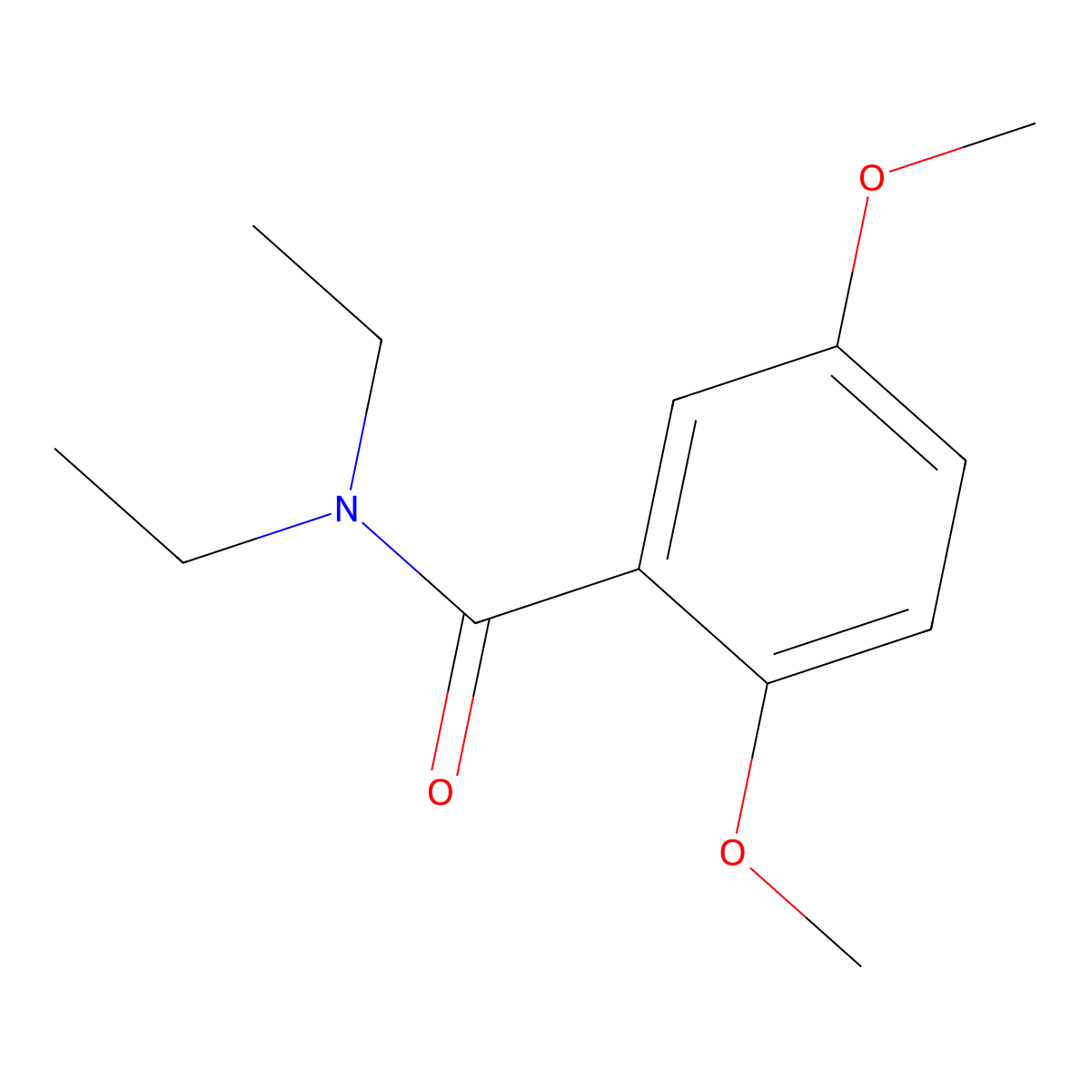 N,N-Diethyl-2,5-dimethoxybenzamide molecular structure, CAS 72003-93-1