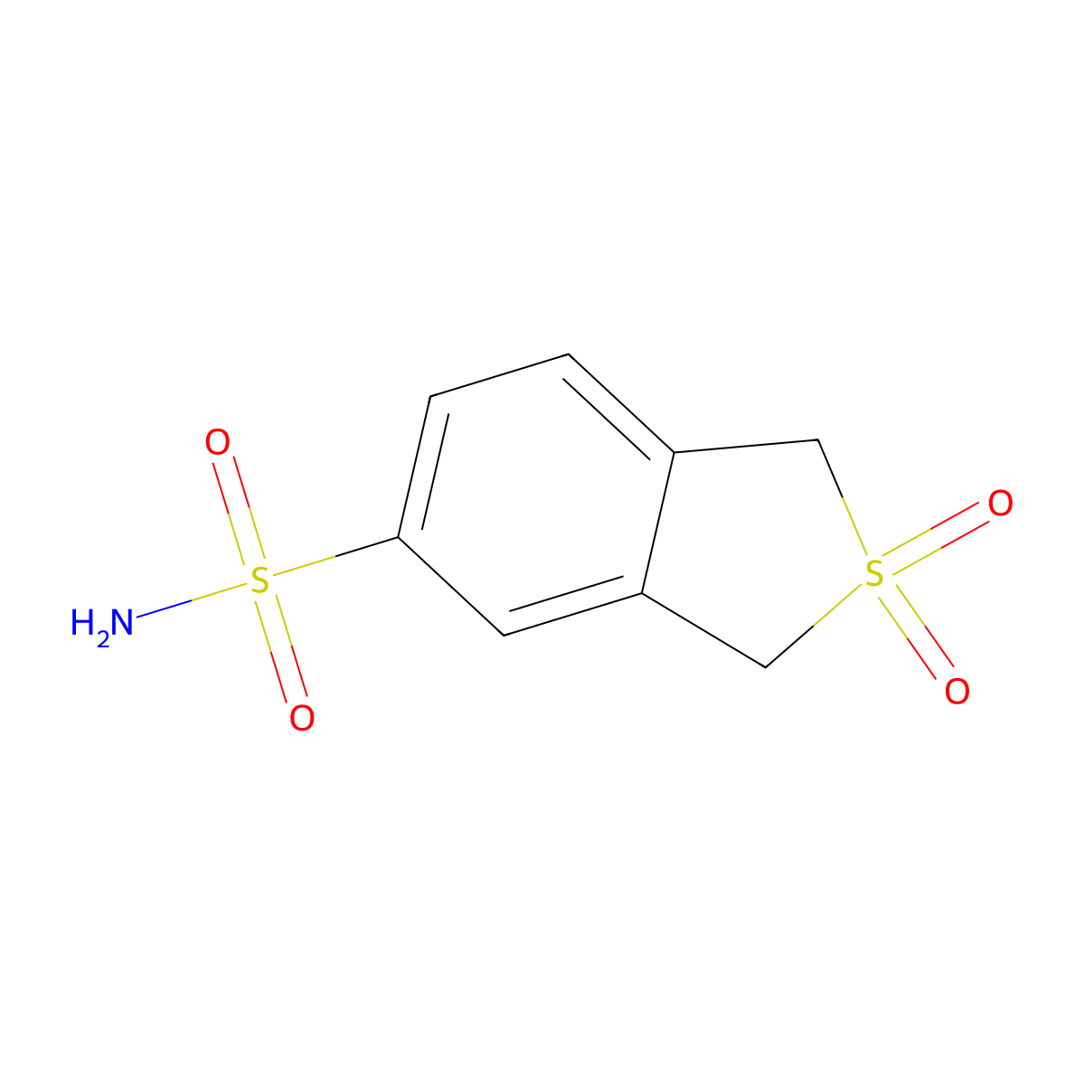 2,2-Dioxo-1,3-dihydro-2lambda6-benzothiophene-5-sulfonamide molecular structure, CAS 72007-45-5