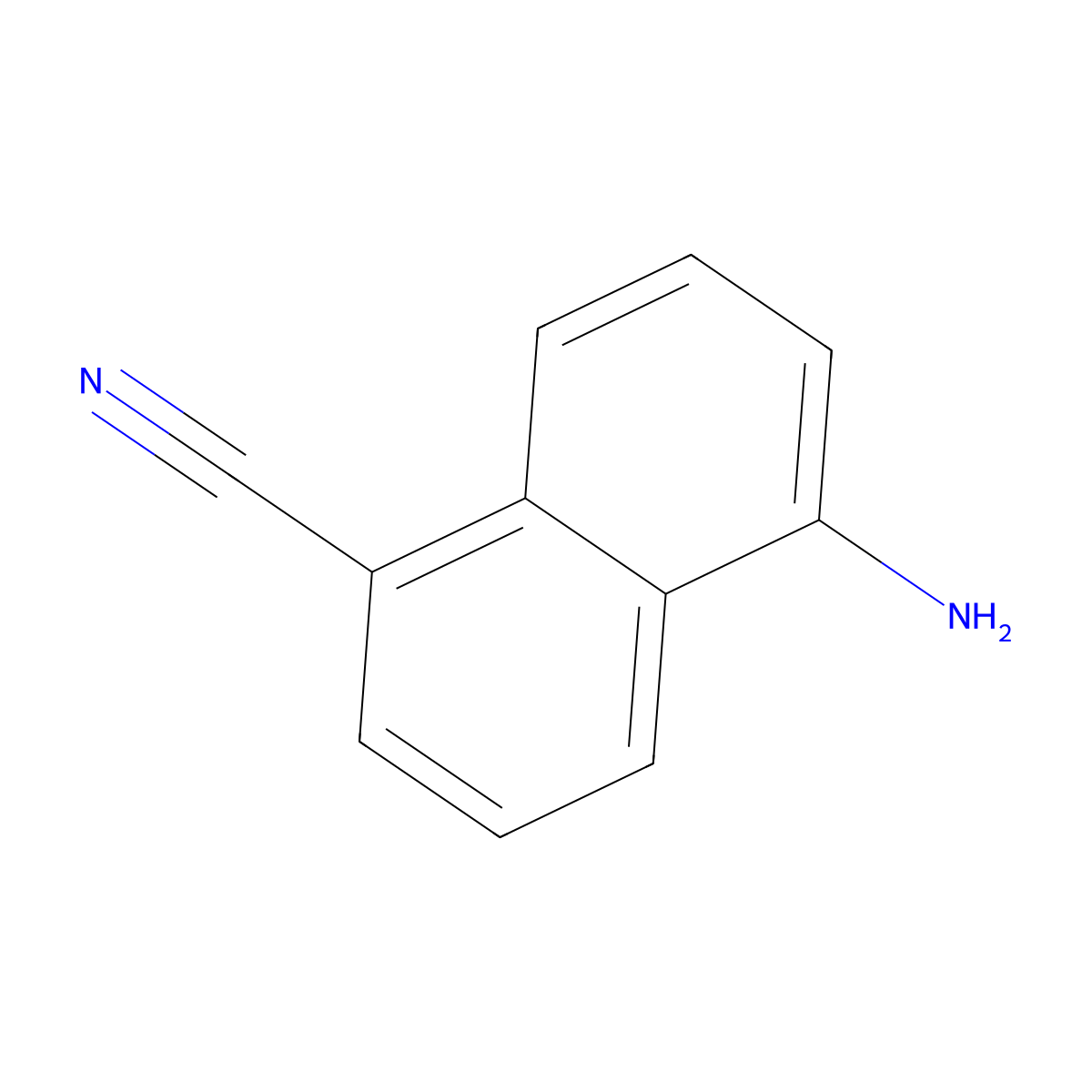 5-Amino-1-naphthonitrile molecular structure, CAS 72016-73-0