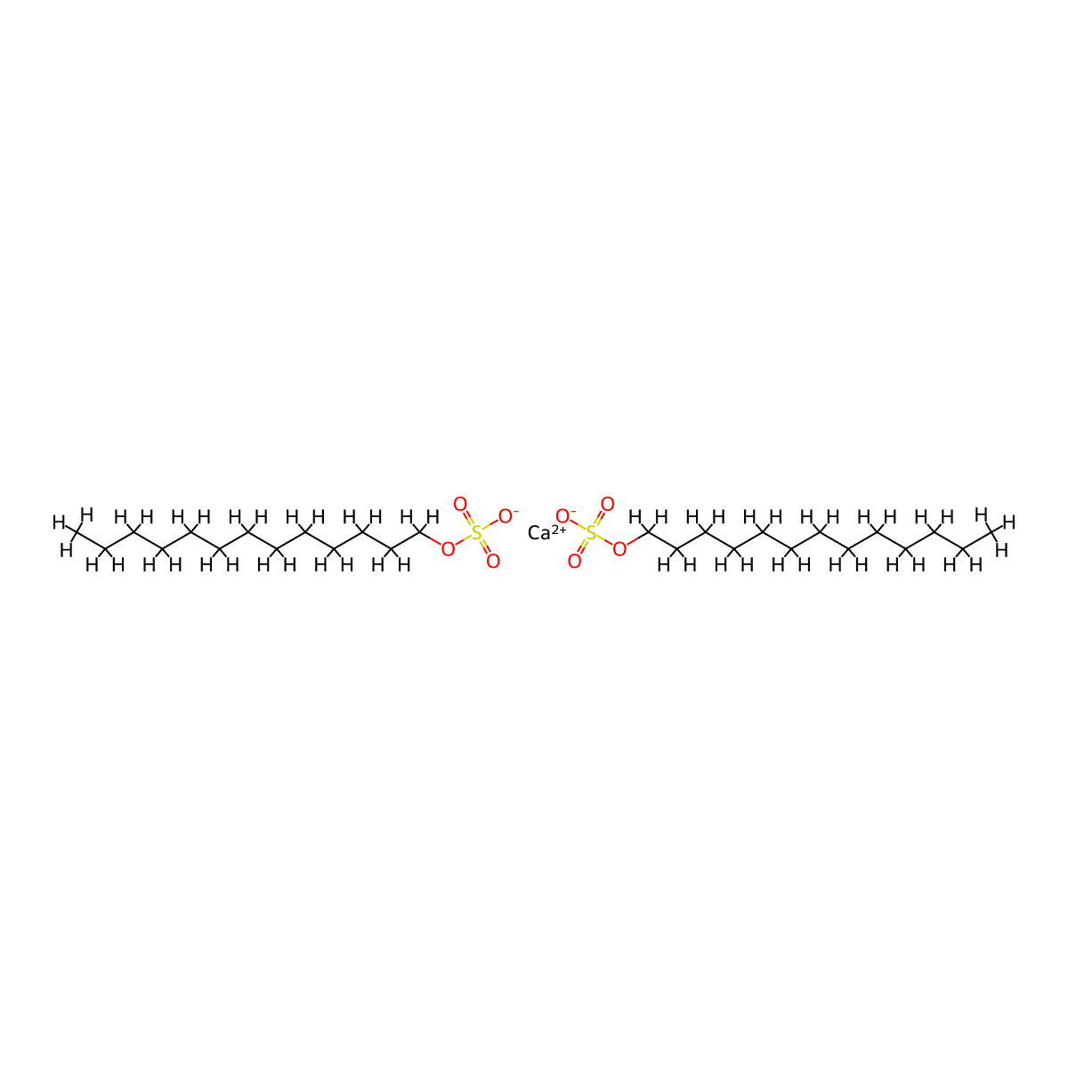 1-Tridecanol, 1-(hydrogen sulfate), calcium salt (2:1) molecular structure, CAS 72018-28-1