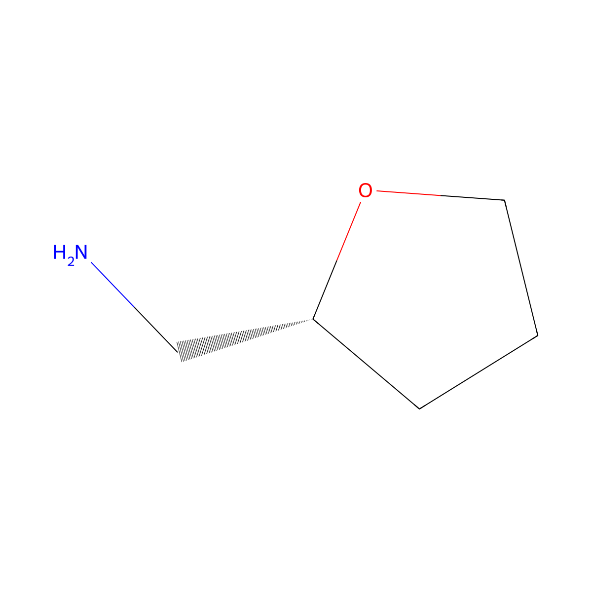(R)-(-)-Tetrahydrofurfurylamine molecular structure, CAS 7202-43-9