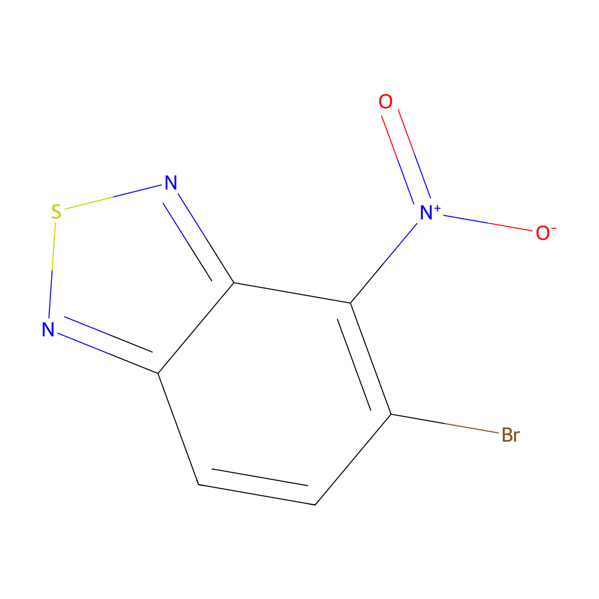 5-Bromo-4-nitrobenzo[c][1,2,5]thiadiazole molecular structure, CAS 72023-79-1